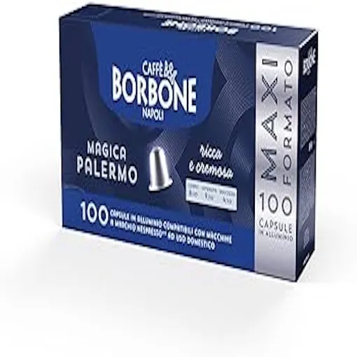 100 Capsule In Alluminio Compatibili Con Macchine Nespresso®* Miscela Magica Palermo