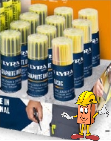 Mine di ricambio Lyra con porta-mine Grafite Basic Profi n° 12 – 2B
